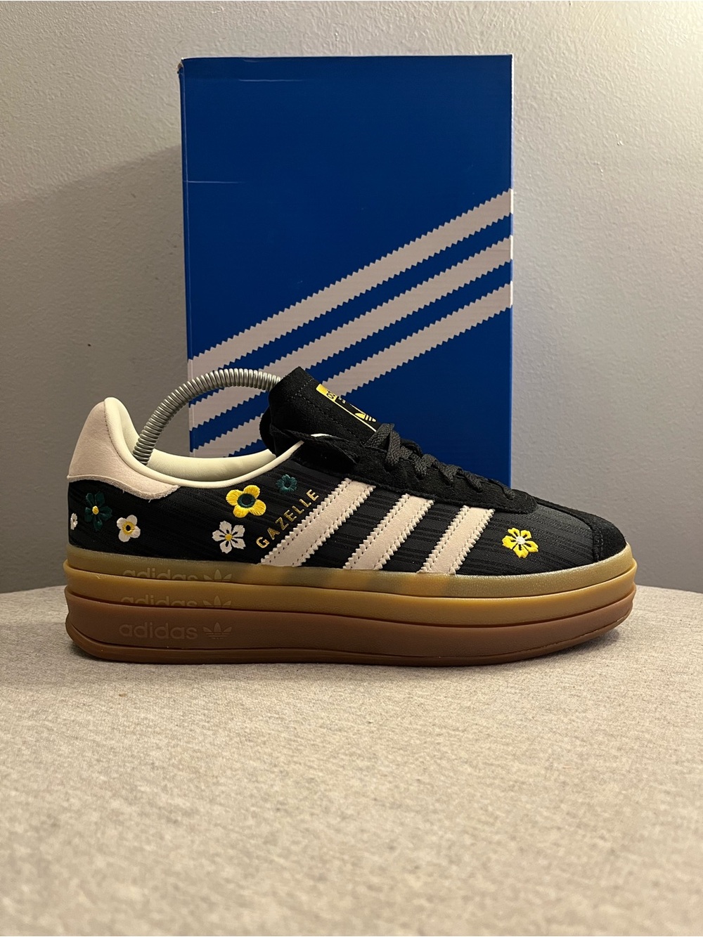 Adidas x Liberty London Gazelle Bold 'Black Floral' Women's Shoe Size 7 IH1922